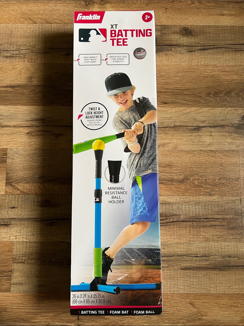 New Franklin Kids XT Batting Tee – Blue & Green batting tee foam bat foam ball